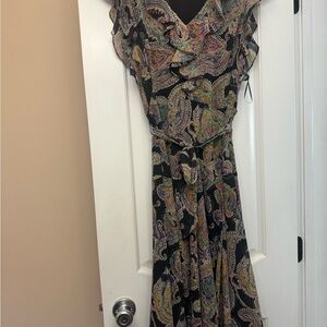 Lauren Ralph Lauren Elegant Paisley Print Dress - Size 4